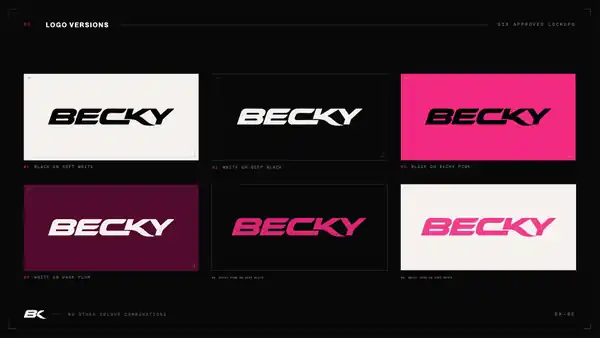 DJ Becky — Logo system
